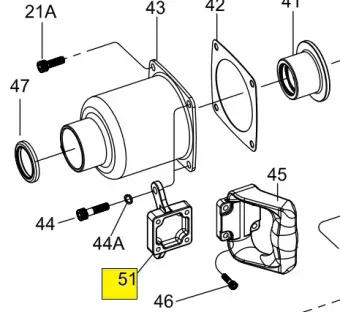KING TONY Крепление боковой ручки для 338хх-180 | 33832-C51