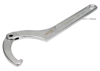 YATO Ключ гаковий з носиком на шарнірі в діапаз. M= 120-180 мм YATO, Хр-Ванад., L= 470 мм  | YT-0167