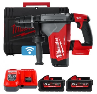 MILWAUKEE Перфоратор аккумуляторный бесщёточный SDS PLUS M18 ONE FHPX-552X FUEL (Li-Ion 5.5 Ач) | 49