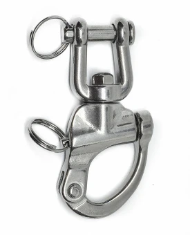 Карабин нержавеющий отцепной с вилкой /// M 8262