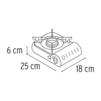 TRUPER ESPO-1X Плита газова портативна, Expert