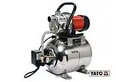 YATO Насосна станція (Гідрофор) мережева YATO: 1200 Вт, 4000 л/год, Ø= 1", 19 л, глиб.- 9м, вис.- 50