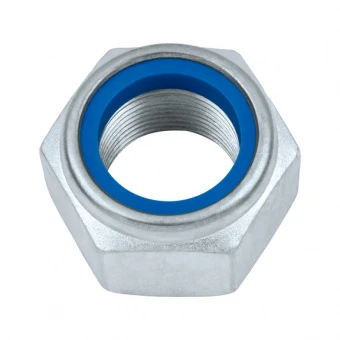 Гайка самоконтрящаяся мелкая резьба М20 х 1,5 DIN 985 Цинк