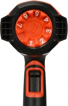 YATO Фен технічний мережевий YATO : 2 кВт, 50-600°C, 250-500 л/хв, 7 режимів температури + 5 насадки