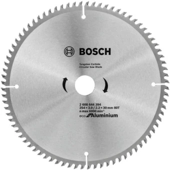 Пиляльний диск Bosch ECO AL (254х30х80Т) (2608644394)