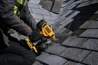 Пістолет цвяхозабивний барабанний акумуляторний DeWALT, 18В XR Li-Ion 2 Аг, безщітковий, діаметр/дов