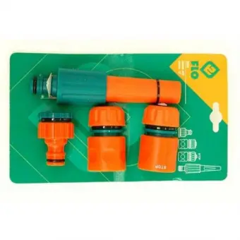 FLO Зрошувач прямий з набором з'єднань 1/2", 3/4", ABS-пластик, 4 шт  | 89204