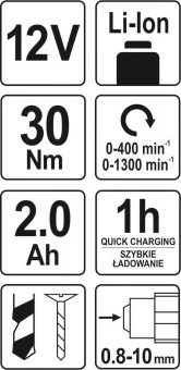 YATO Шуруповерт аккумуляторный YATO YT-82901