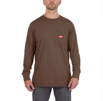 MILWAUKEE Футболка с длинными рукавами коричневая размер XL | 4932493061