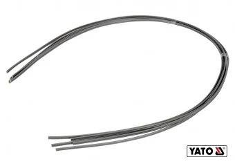 YATO Стержні з ПВХ для зварювання/пайки пластику YATO : 2.5 x 5 мм, L= 1 м, при t= 400°C, 5 шт  | YT