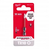 MILWAUKEE Біта SHOCKWAVE , TX10, 50мм (1шт) | 4932471570