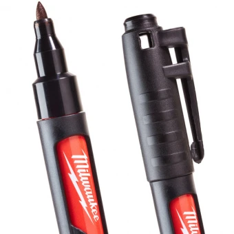 MILWAUKEE Маркер для будмайданчика InkZAll , тонкий, чорний,з стілусом | 48223101