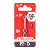MILWAUKEE Біта SHOCKWAVE , PZ2, 50мм (1шт) | 4932430865