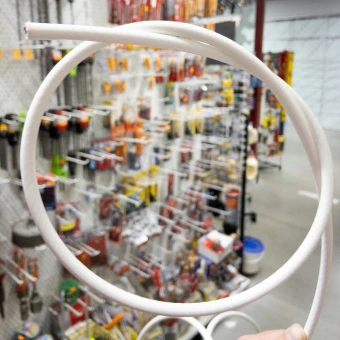 Трос нержавеющий 7X7 в белой ПВХ оболочке 4/6 мм A4