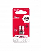 MILWAUKEE Біта SHOCKWAVE , TX BO30, 25мм, (2шт) | 4932471584