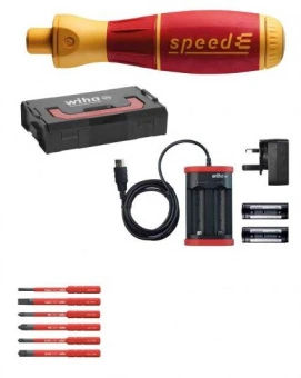 WIHA 41911 Электрическая отвертка, комплект 1, speedE® с насадками