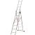 Драбина алюмінієва 3-х секційна Квітка PRO (3х7 сходинок) (110-9307)