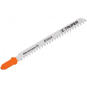 Truper ST-111-C Полотно для эл.лобзика Т-хвостовик, дерево, нормальный рез, 8-TPI, 5шт.