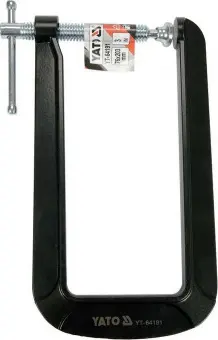 YATO Струбцина з гвинтовим затискачем YATO, тип "С" глибока, 76х 203 мм  | YT-64191