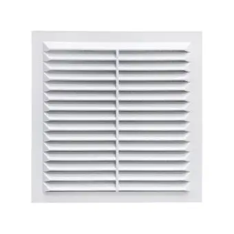 Решітка вентиляційна 194х194 мм, з сіткою, нахилені жалюзі Air | 61-112