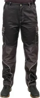 YATO Штани робочі чорні YATO, розмір S; 9 киш 64%- поліестер, 34%- бавовна, 2%-еластан, відсвічув вс