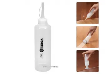 VOREL Дозатор для нанесення клею ; пластичний V=250 мл, зі змінними насадками  | 78027