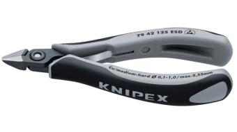KNIPEX Прецизійні кусачки бокові для електроніки 79 42 125 ESD | 79 42 125 ESD