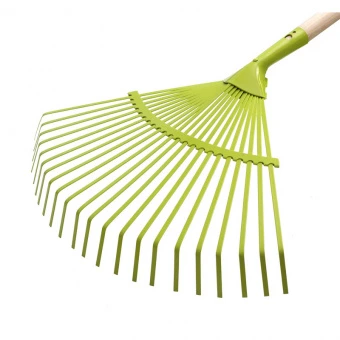 My Garden 215-3-22-1630 Граблі віялові металеві, 22 пласких зуба, дерев'яний держак 1630мм