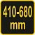 VOREL Захват ручний для цегли і плит, розміром 410- 680 мм  | 35018