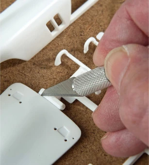 STANLEY STHT0-73872 Набор скальпелей "Hobby", 12 различных типов лезвий, две рукоятки, в кейсе.