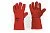 Перчатки краги сварщика р10,5 (длина 35см) (красные) СИЛА