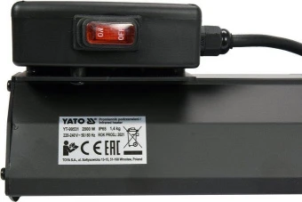 YATO Обігрівач інфрачервоний кварцовий YATO, ел.-мереж- 230 В, 2000 Вт, діапазон- 12-18м²  | YT-9953