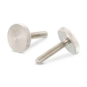 Винт нержавеющий низкий с накатанной головкой DIN 653