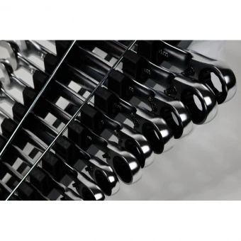 WIHA Набор комбинированных реверсивных гаечных ключей с трещоткой 13 предметов с держателем от 8 до 