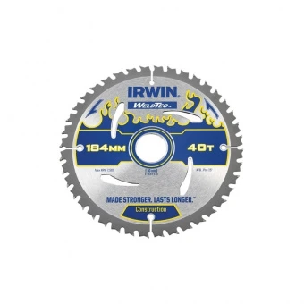 IRWIN Диск пильный по деревоматериалам Weldtec CSB 184мм/40T AR16 | 1897381
