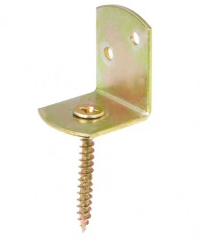 Уголок с шурупом 38х30х30х2,0