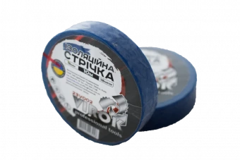 VIROK Стрічка ізоляційна : 15 мм х 10 м x 0,18 мм CИНЯ  | 23V002