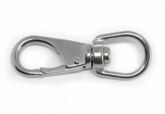 Карабин зацепной с вертлюгом, aisi 316 - A4 /// M 8257