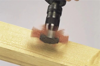 Wolfcraft Нейлоновая веерообразная щетка Ø 100 x 20 // 1512000