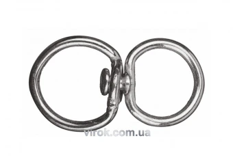 VIROK Вертлюг "Шорника" 8 мм, з D-под. кільцем 37х23 мм і кільцем Ø= 36 мм | 86V869