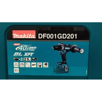 Акумуляторний дриль-шуруповерт Makita DF001GD201 (40 В, 2х2.5 А*год, 150 Н*м)