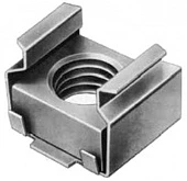 Гайка закладная (клетевая, усовая, установочная) М6 04 ЦБ 0,6-1,6 13,2х12