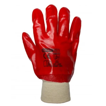 Рукавиці з ПВХ покриттям бензомаслостійкі КВІТКА PRO Industrial (270 мм) (110-1207-10-IND)