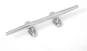 Утка швартовая со впадиной 4 отв. "Hollow Cleat" из полированной нержавеющей стали AISI 316 / A4