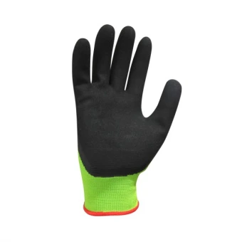 Стрейчеві рукавиці з латексним покриттям КВІТКА PRO SandyGrip Industrial (8" / М) (110-1221-08-IND)