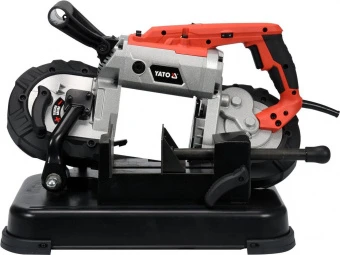 YATO Пила стрічкова по металу YATO з підставкою: 1100Вт, 14 TPI. Пол-1140х12.7х0.6мм, діап- 127х127м