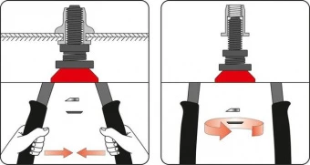 YATO Заклепочник дворучний YATO для нітогайок М5-12 мм, L= 338 мм  | YT-36119