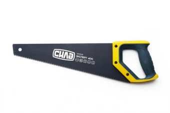 Ножовка по дереву 400мм тефлон с пластиковой 2-х компонентной рукояткой СИЛА