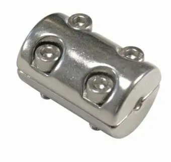 Зажимное кольцо на трос из 2 частей с 4 винтами, А4 (AISI 316)