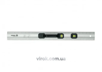 VOREL Лінійка столярна : алюміній, 2 вічка, L= 600 мм  | 19770